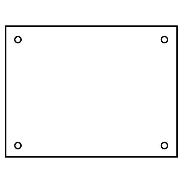 Holes/Grommets All Four Corners